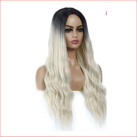 Wig Ombre Blonde Long Straight