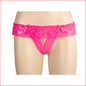 Crutchless Pearl G-String Hot Pink O/S