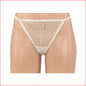 Crystal Mesh G with Jewel Back White
