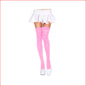 4745 Opaque Thigh High Doll Pink OS
