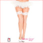 4925Q Lace Top Diamond Net White