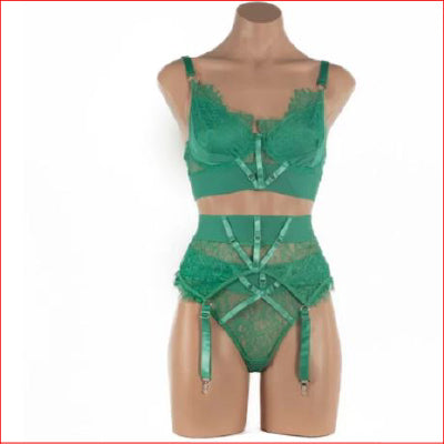 593 Giselle 3 Piece Set Medium Green