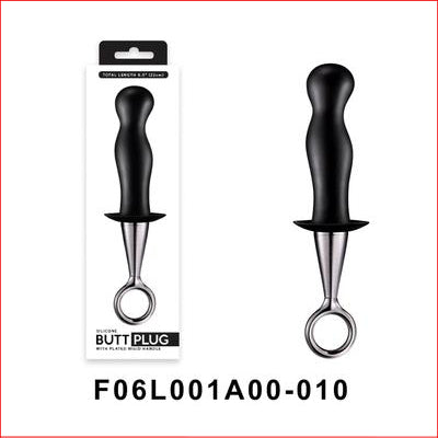 Silicone Butt Plug 5" Black