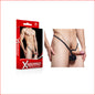 Xrangers Scrotum Sleeve Thong with Cock Ornament Black
