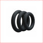 3pk Black Thick Rings 30,35 & 40mm