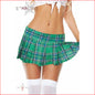 2521 Plaid Skirt Green ML