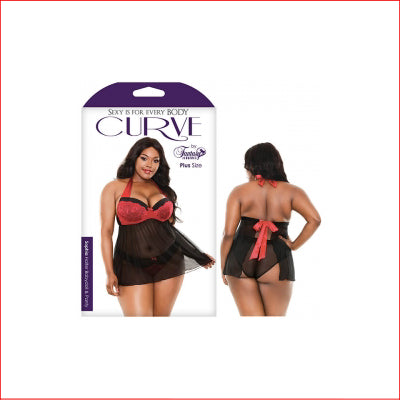 Curve Sophia Babydoll 1x2x Black