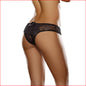 Dreamgirl 1300 Crotchless Ruffle Black Small