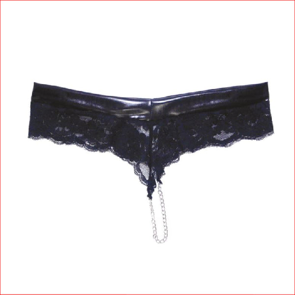Wet Look Chain Panty XLarge