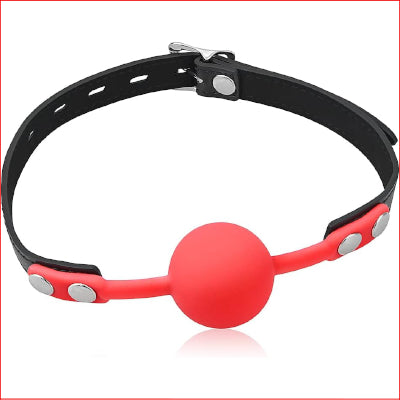 a120 Silicon Ball Gag Red