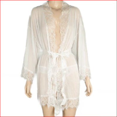 2000b Alison Lace Brunch Coat White Quee