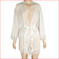 2000b Alison Lace Brunch Coat White Quee