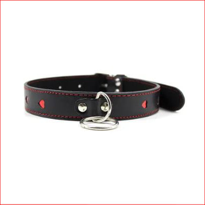 BB Black & Red Heart Collar