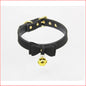 Bow Collar with Cat Bell Black/Gold