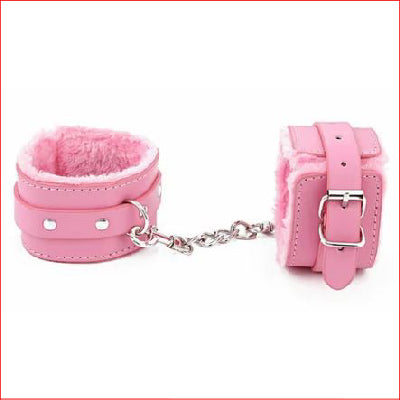 BB Fur Lined Cuffs Pink