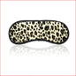 B100 Satin Blindfold Brown Leopard