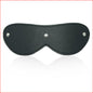 b102 Faux Leather Stud Blindfold Black