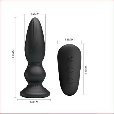 Mr Play Powerful Vibrating Plug w Remote