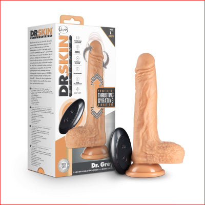 Dr Skin Silicone Dr Grey Vibrating & Thrusting