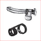 Blue Line Duo Snap Cock & Ball Ring