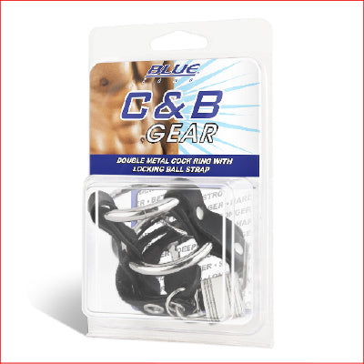 Double Metal Cock Ring with Locking Ball