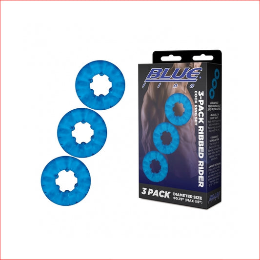 Blue Line 3 Pack Ribbed Rider