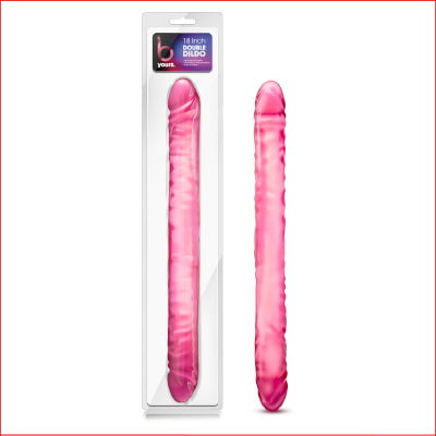 B Yours 18 Double Dildo Pink