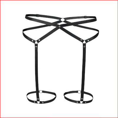 Strappy Suspender Belt Black OS