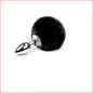 Bunny Tail Black Medium Plug