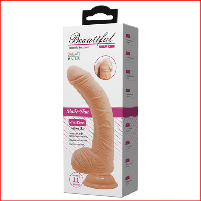 Beautiful Alex Dildo 11" Flesh