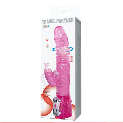 Travel Partner Beaded Vibrator Pink