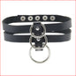 Black Choker w 3 Rings