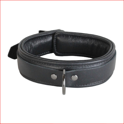 Leather Collar w/ Pewter H/Ware
