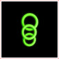 3Pk Cock Ring Set -  Glow in the Dark