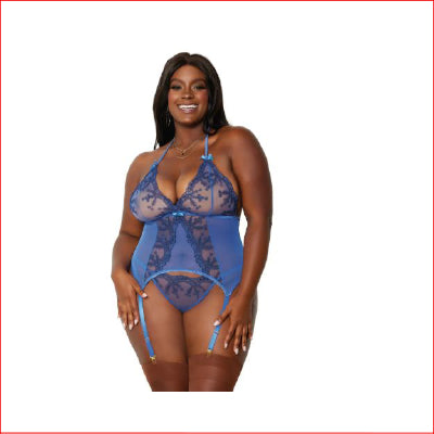 Dreamgirl Lace & Sheer Bustier & G