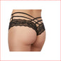 Dreamgirl Strappy Thong M/L Black