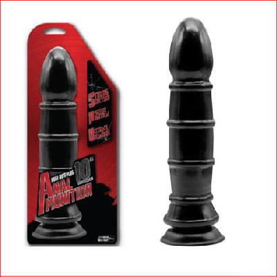 Anal Munition 10" Butt Plug with Suction
