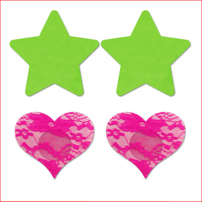 Glow In The Dark Pastie Set 2pce
