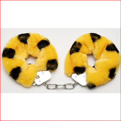 Fluffy Handcuffs Dot Yellow