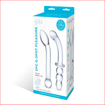 Glas 2pc G-Spot Glass Dildo Set