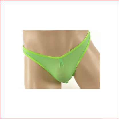 201 Men's Lycra G-String Green OS