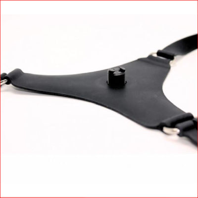 Silicon G-String Strap On w Dildo Large
