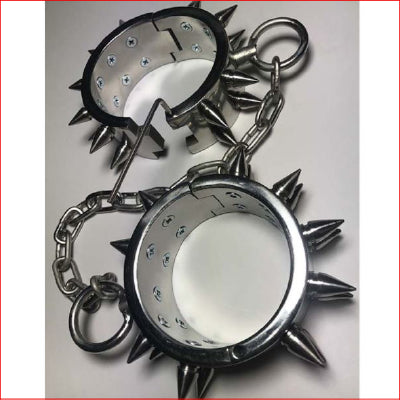 UniSex Spiked Metal Leg Irons