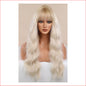 Wig X-Long Wavy Blonde with Fringe