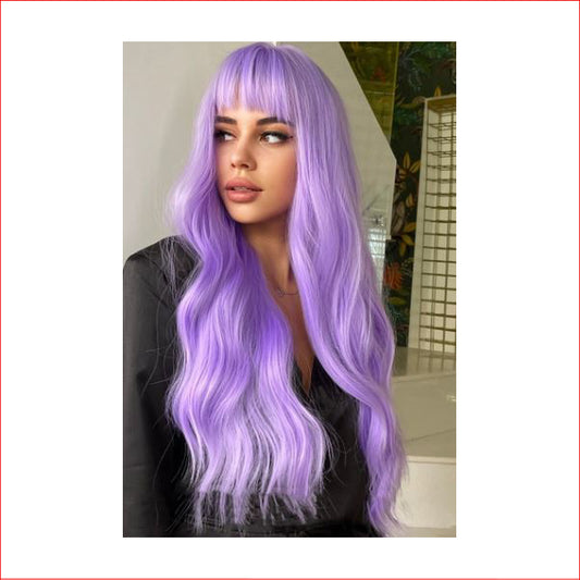 Wig Long Light Purple