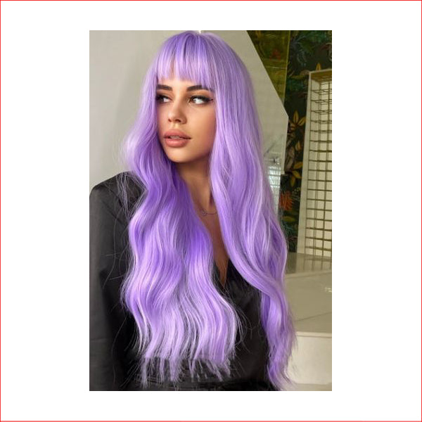 Wig Long Light Purple