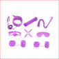 9pce Purple Bondage Kit