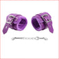 Ankle Cuffs Fur Lined Purple