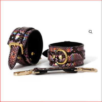 Wrist Cuffs Snakeskin Rainbow