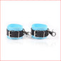 Wrist Cuffs PVC Blue & Black